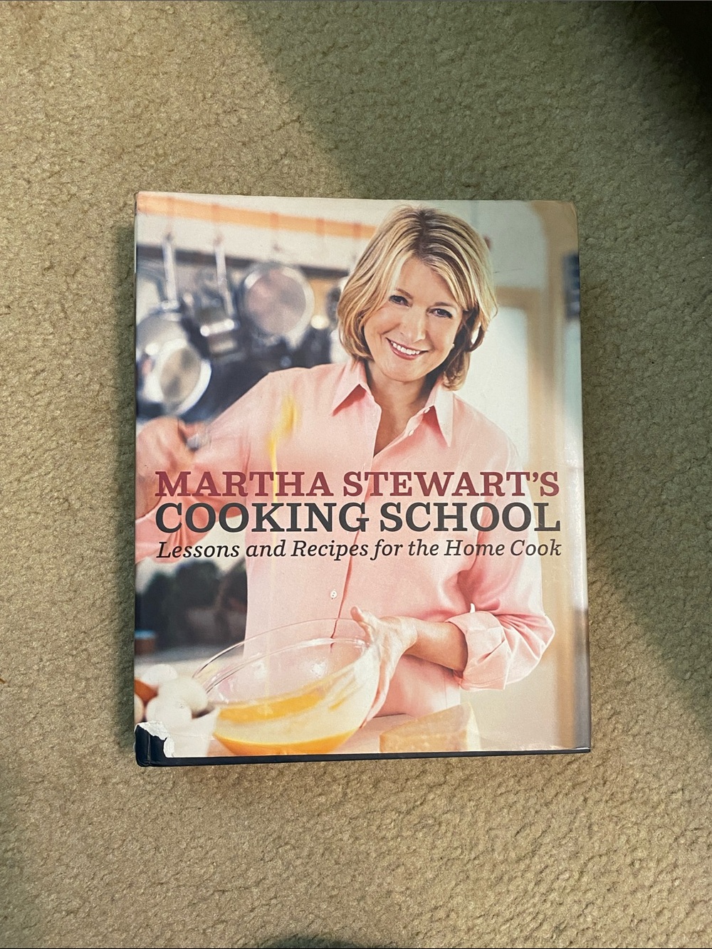 Martha Stewart Cookbook with Pink Cover and Blonde Portrait